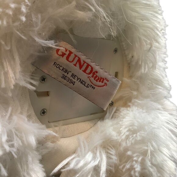 Gund Fun Plush White Bunny Rabbit "Rockin Reynold" Musical Toy 14” Light Up - Picture 4 of 6